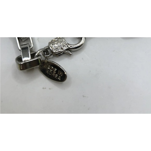 Vintage Long Box Link Necklace Large Links Silver Tone 36” - Picture 6 of 6